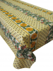 Rechteckige Tischdecke 150X250 Provence Gelbe Linien Sonnenblume 100% Baumwolle