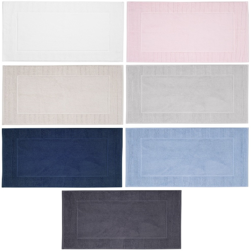 Bath Mat 60x120 Cm 100 Pure Combed Towelling Cotton 560gr M