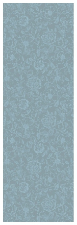 Tischläufer 55x180 cm 100% Baumwolle blaue blumen auf blauem hintergrund