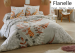 Housse couette + taie 65x65 cm Fleurs 100% coton flanelle