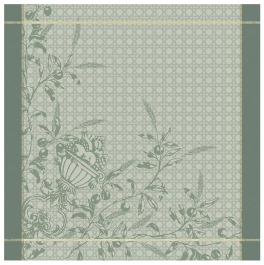 Servet 53x53 cm olijfgroen 100% katoen jacquard, 220 gr/m