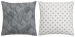 Duvet cover + pillowcase 65x65 cm 100% cotton percale Poseidon gray easy care