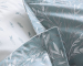 Duvet cover + pillowcase 65x65 cm 100% cotton percale soft leaves easy care