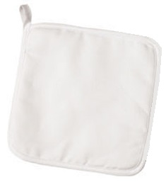 Pot Holders, size 20x20 cm, 145 g, white, 1 pair