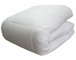 Couette/Edredon synthétique enveloppe 100% coton 400gr/m²