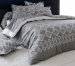 Duvet cover and pillowcase 65x65 100% cotton printed diamonds steel gray/white