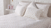 Housse de couette + taies 65x65 cm Coeurs d'or 100% coton percale