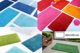 Reversible bath mat 60x100 cm 100% terry cotton 2200 gr/m²