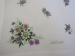 Framed flower handkerchief 31x31 cm cotton printed and hand rolled Lehner