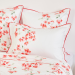 Duvet cover + pillowcase Coral flowers 100% sateen cotton, 120 threads/cm²