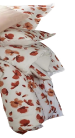 Bettbezug + Kissenbezug 100% Baumwolle Percale Mohnblumen