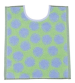 Reversible bib 33x40 cm 100% cotton sponge green/blue balloon