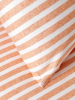 Duvet cover + pillowcase 65x65 cm Orange/white lines 100% cotton sateen