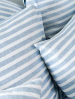 Duvet cover + pillowcase 65x65 cm Blue/white lines 100% cotton sateen