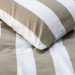 Duvet cover and pillowcase 60x70 cm 100% cotton percaline beige/white lines