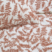 Duvet cover and pillowcase 60x70 cm 100% cotton percaline white/terracotta fern