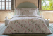 Duvet cover+ pillowcase gauras and clematis 100%  combed cotton percale