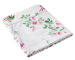 Flat bed sheet + pillowcase 100% organic percale cotton LF flowers 80 threads/cm