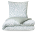 Housse couette + taie tropical Vert menthe 100% coton percale 80 fils/cm²