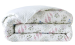 Housse couette + taies 65x65 Fleurs 100% coton percale BIO