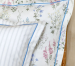 Duvet cover + pillowcases 65x65 Flowers 100% organic percale cotton