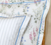 Housse couette + taies 65x65 Fleurs 100% coton percale BIO