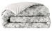 Housse couette + taies 65x65 Fleurs de rosiers grises 100% coton percale BIO