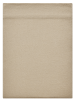 Drap lit plat uni beige texturé 100% coton flanelle, 170 gr/m², doux