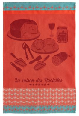 Raclette dish towel 100% cotton jacquard 50x75 cm