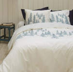 Duvet cover + pillowcase 65x65 cm 100% cotton percale forest, doe and stag