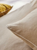 Textured pillowcase 100% cotton flannel, 170 gr/m², soft washable 60°C