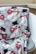 Super soft Snowman blanket 150x200 cm 100% microfiber polyester, 260 gr/m²