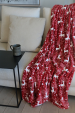 Super soft Deer blanket 150x200 cm 100% microfiber polyester, 260 gr/m²