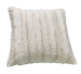 Cushion cover 100% polyester faux fur beige relief extra soft + zip