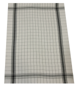 Black and white checkered dish towel 100% jacquard cotton 50x70 cm