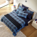 Duvet cover + pillowcase 65x65 100% percale cotton Blue tartan, Tommy Hilfiger