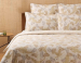 Duvet cover + pillowcase 100% combed satin cotton, golden birds