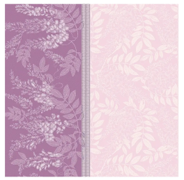 Napkin 53x53 cm Glycines parma/pink 100% jacquard cotton, 220 gr/m²