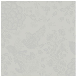 52x52 cm pearl gray floral table napkin 52% cotton and 48% linen