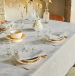 Serviette de table 52x52 cm florale gris perle 52% coton et 48% lin